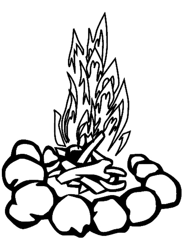 Lagerfeuer Ausmalbild Lagerfeuer Ausmalbild