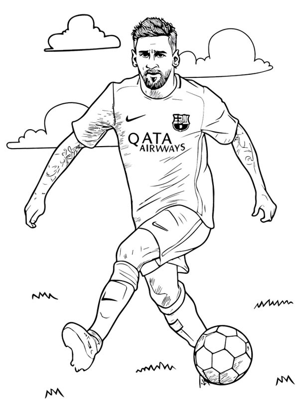 Lionel Messi Ausmalbild