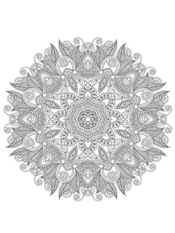 Mandala für Erwachsene Ausmalbild