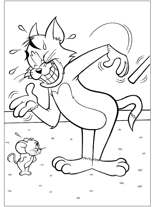 Tom und Jerry Ausmalbild