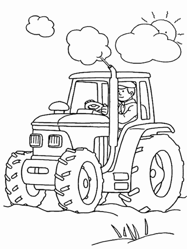 Traktor Ausmalbild