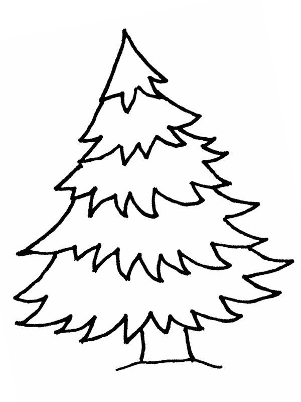 Weihnachtsbaum Ausmalbild