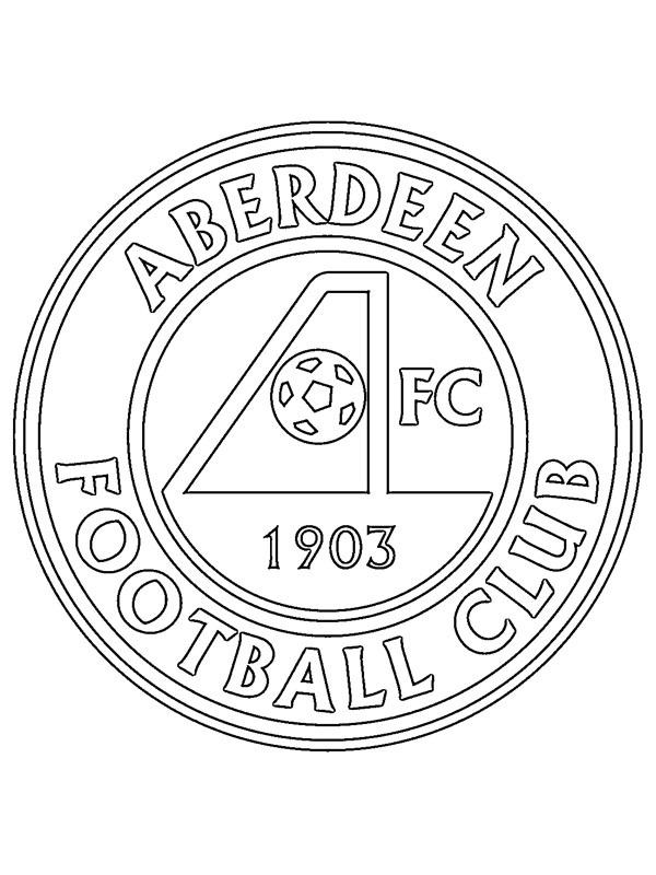 FC Aberdeen Ausmalbild