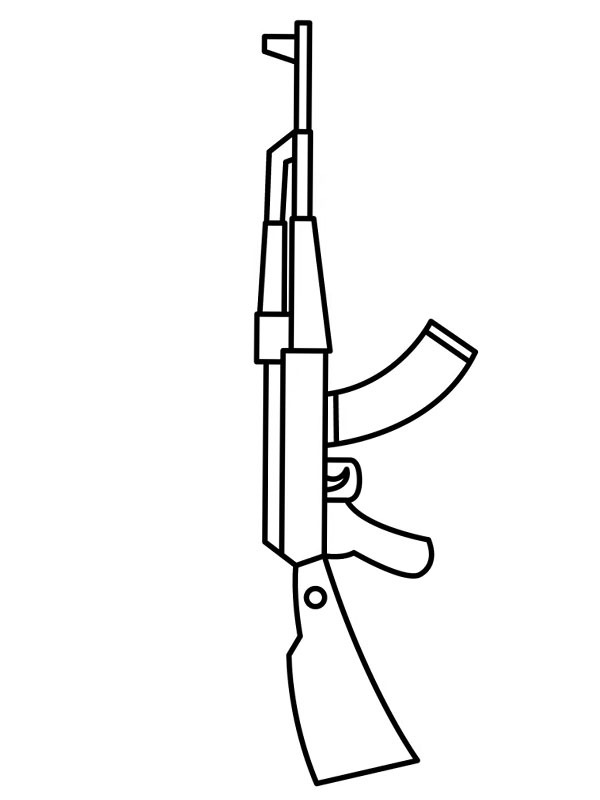 AK-47 Ausmalbild
