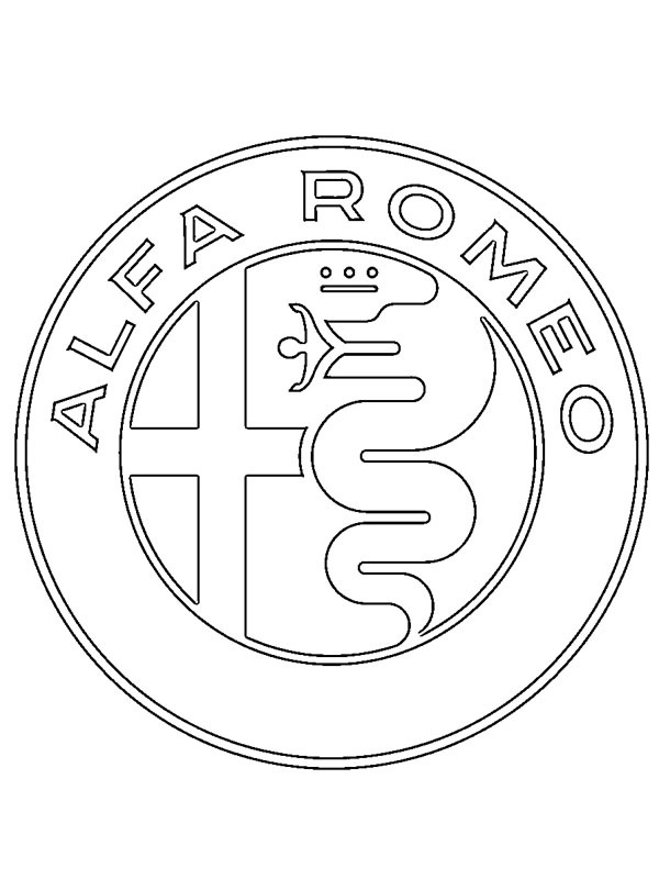 Alfa Romeo Logo Ausmalbild