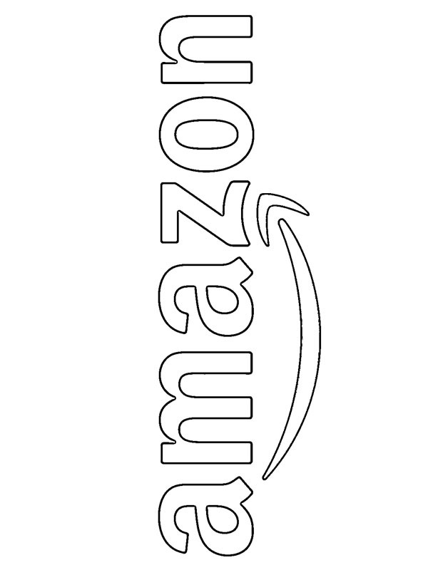 Amazon logo Ausmalbild