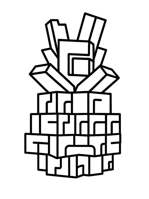 Ananas (Grow a garden) Ausmalbild Ananas (Grow a garden) Ausmalbild