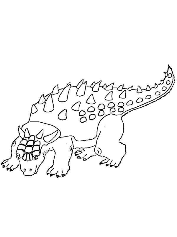 Ankylosaurus Ausmalbild
