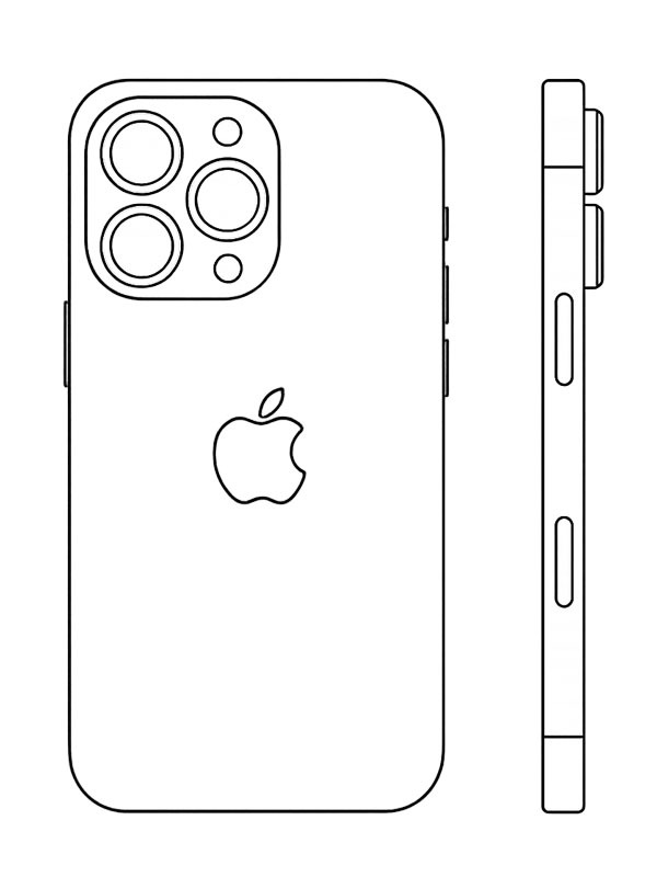 Apple iPhone 17 Ausmalbild Apple iPhone 17 Ausmalbild