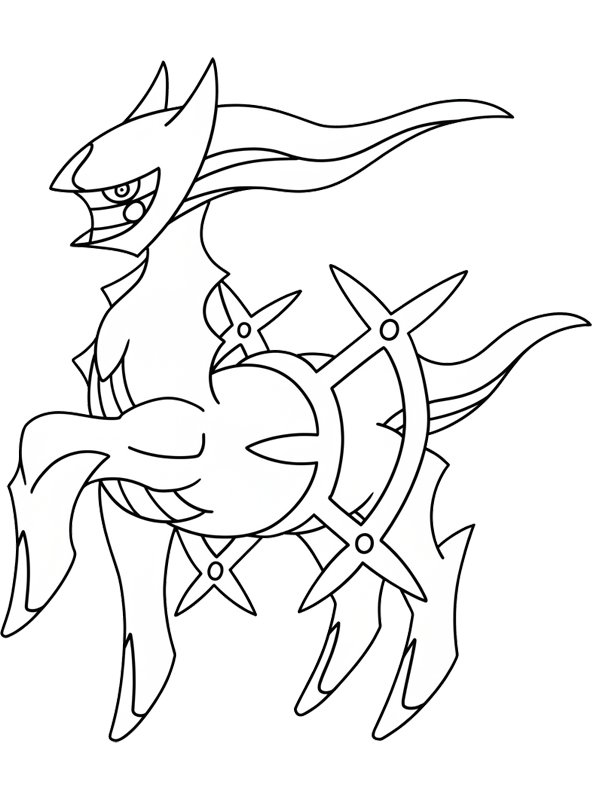 Arceus (Pokemon) Ausmalbild Arceus (Pokemon) Ausmalbild