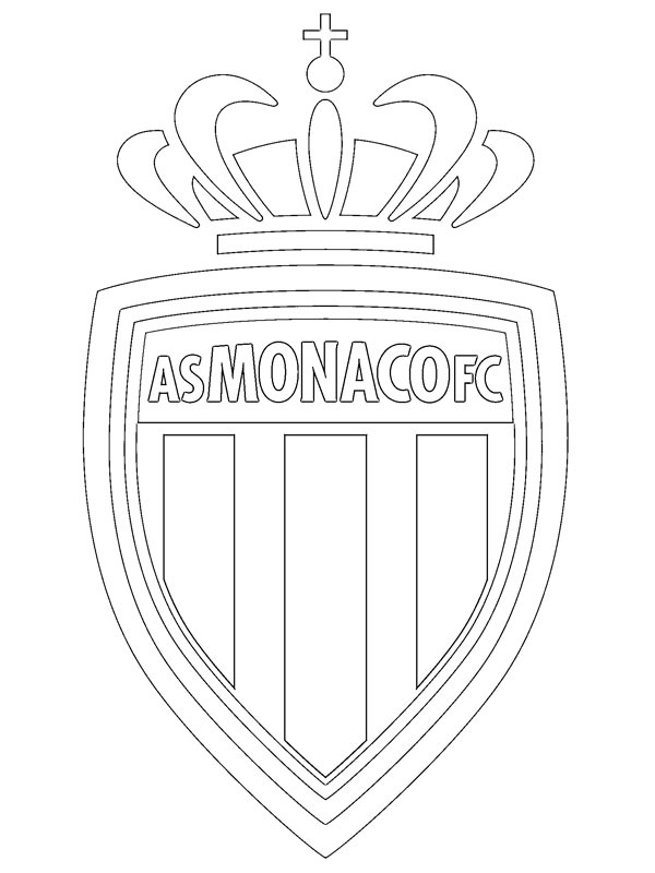 AS Monaco Ausmalbild