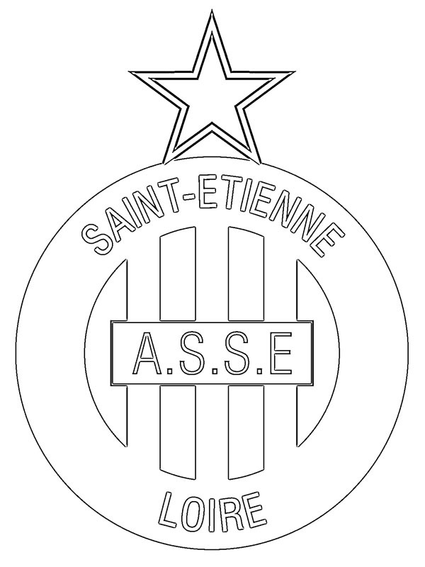 AS Saint-Étienne Ausmalbild AS Saint-Étienne Ausmalbild