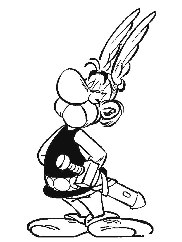 Asterix Ausmalbild