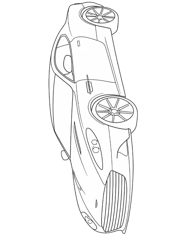 Aston Martin Vanquish Ausmalbild Aston Martin Vanquish Ausmalbild