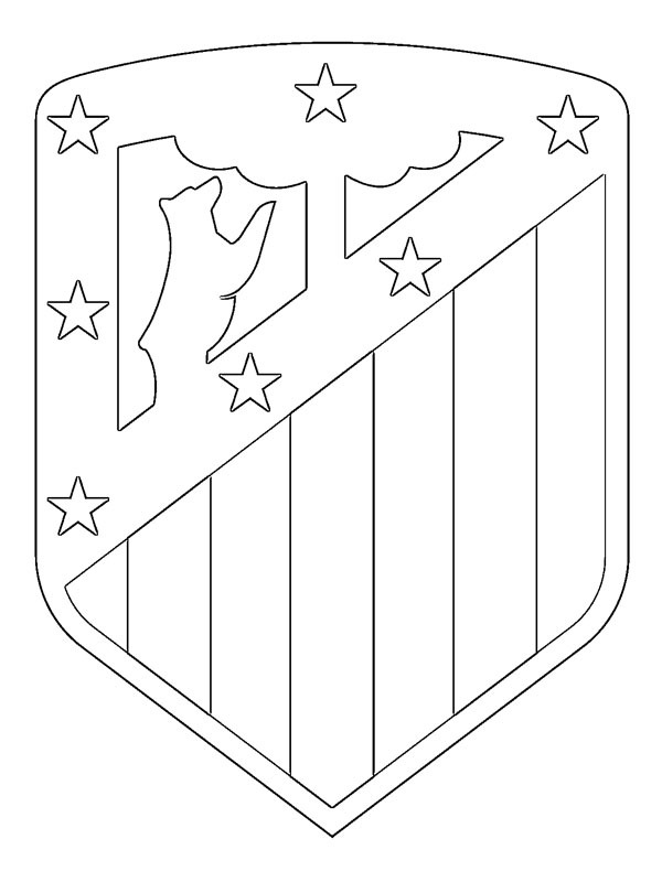 Ausmalbilder Atlético Madrid besteausmalbilder.de