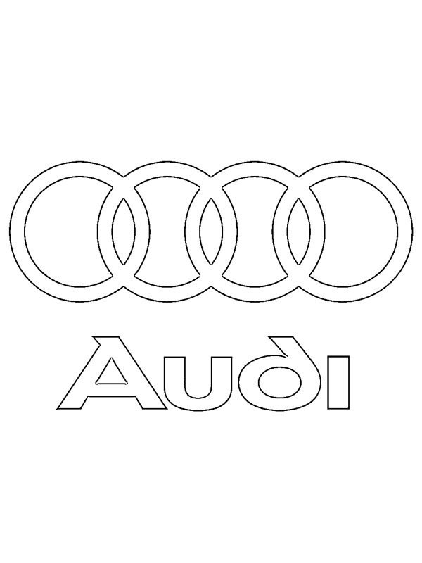 Audi logo Ausmalbild