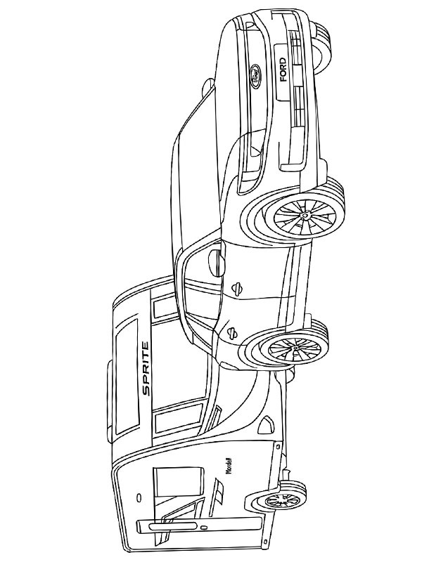 Auto mit Wohnwagen Ausmalbild Auto mit Wohnwagen Ausmalbild