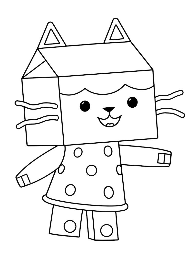 Baby Box Katze (Gabby's Dollhouse) Ausmalbild