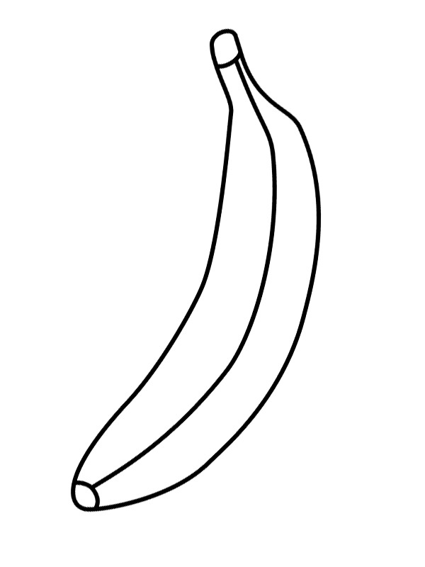 Banane Ausmalbild