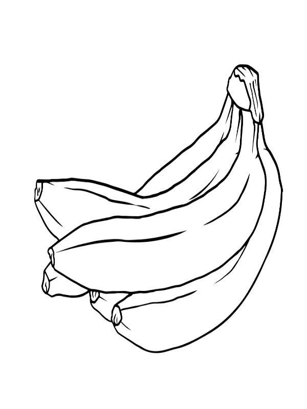 Bananen Ausmalbild