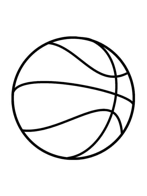 Basketball Ball Ausmalbild