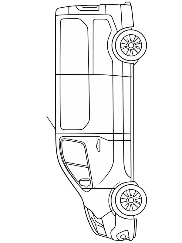 Kleintransporter Ausmalbild Kleintransporter Ausmalbild