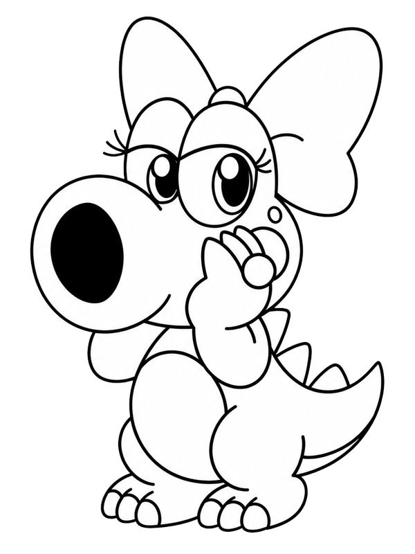 Birdo (Super Mario) Ausmalbild