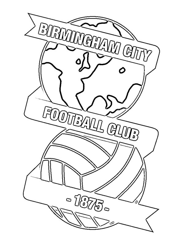 Birmingham City Ausmalbild
