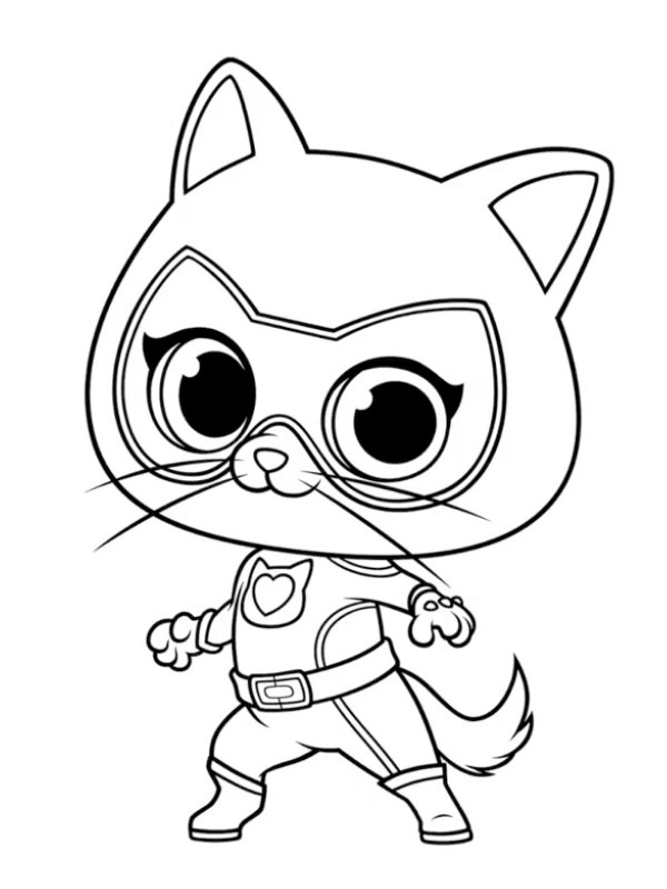 Bitsy (SuperKitties) Ausmalbild Bitsy (SuperKitties) Ausmalbild
