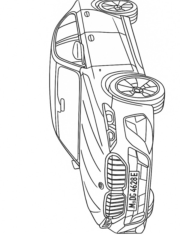 BMW i5 Ausmalbild BMW i5 Ausmalbild