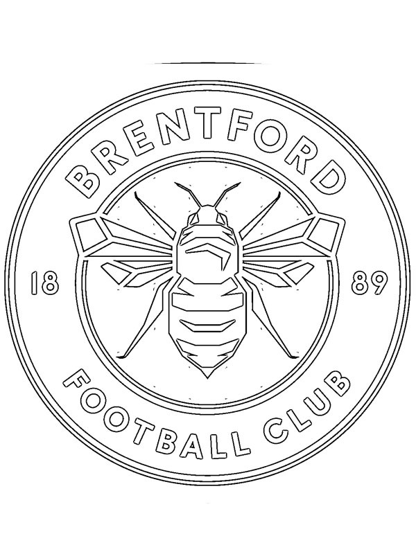 FC Brentford Ausmalbild