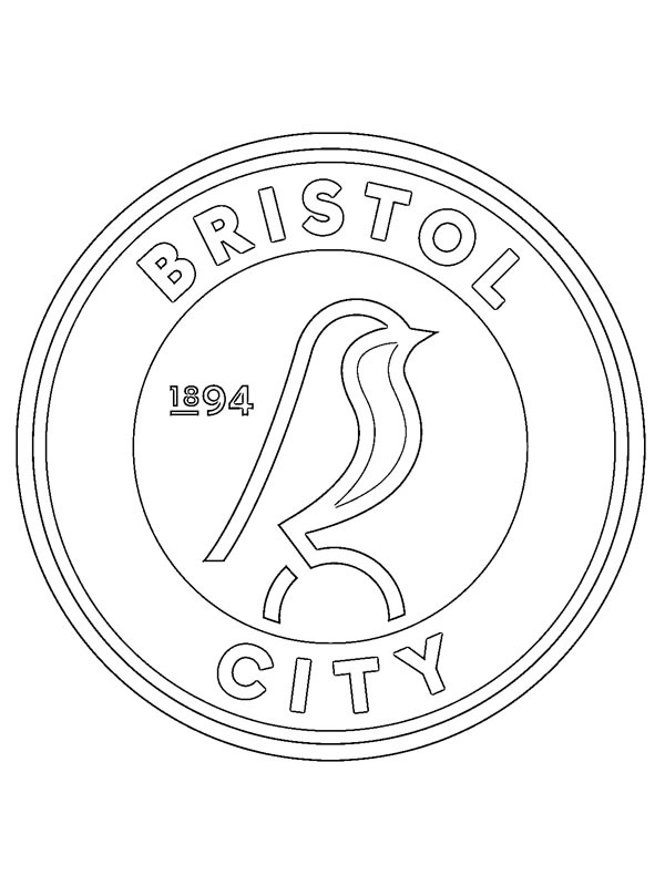 Bristol City Ausmalbild