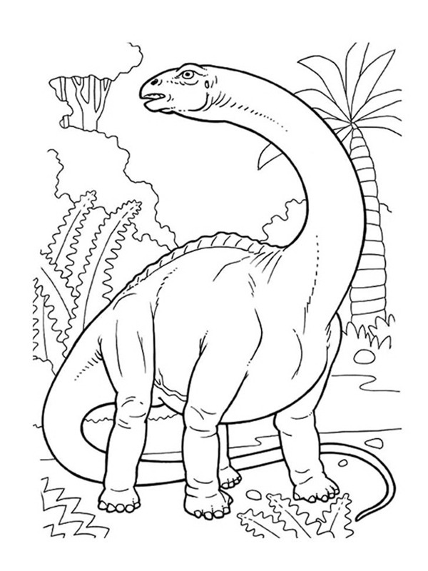 Brontosaurus Ausmalbild