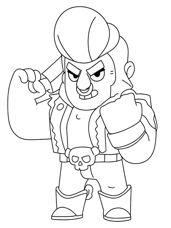 Bull Brawl Stars Ausmalbild Bull Brawl Stars Ausmalbild