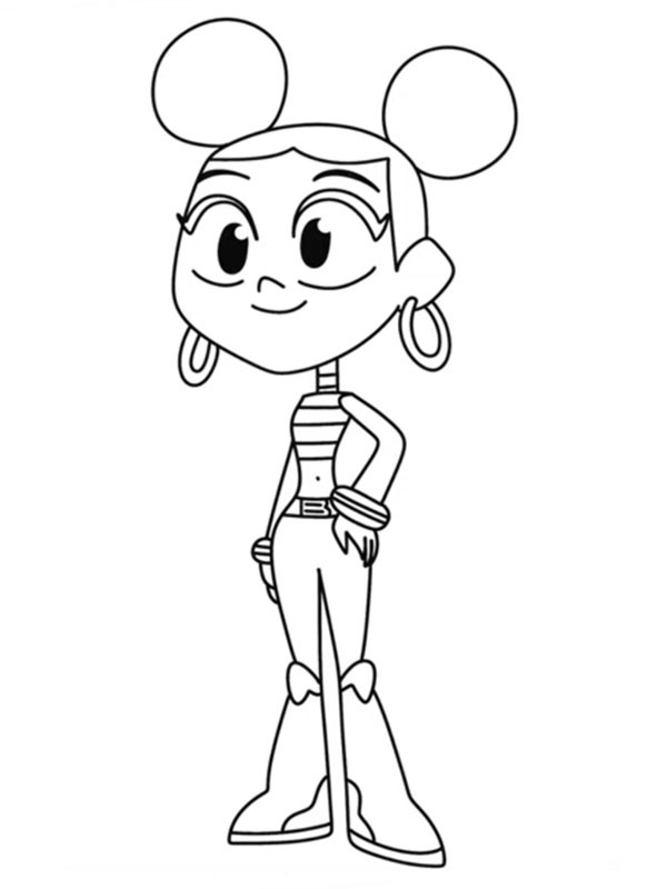 Bumblebee Teen Titans Go! Ausmalbild Bumblebee Teen Titans Go! Ausmalbild