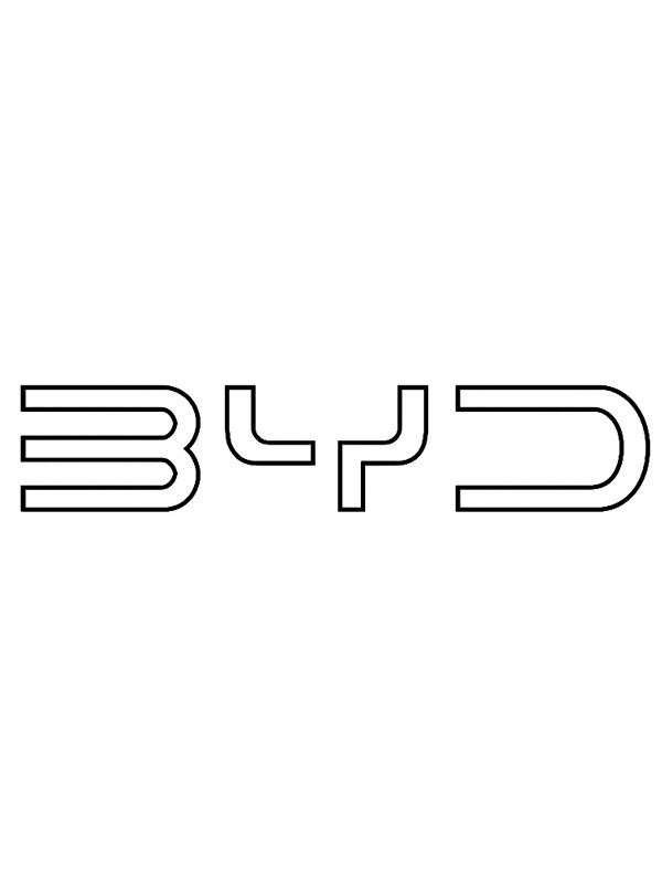 BYD (Build Your Dreams) logo Ausmalbild BYD (Build Your Dreams) logo Ausmalbild