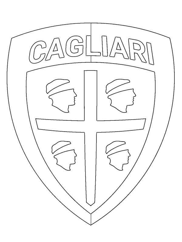 Cagliari Calcio Ausmalbild