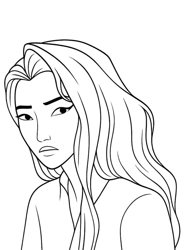Celine (KPop Demon Hunters) Ausmalbild Celine (KPop Demon Hunters) Ausmalbild