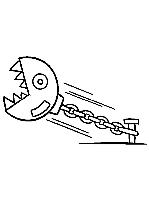 Chain Chomp Ausmalbild Chain Chomp Ausmalbild