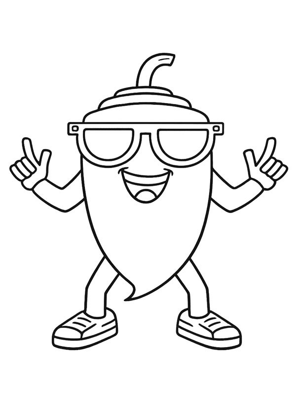 Chillin Chili (Steal a Brainrot) Ausmalbild