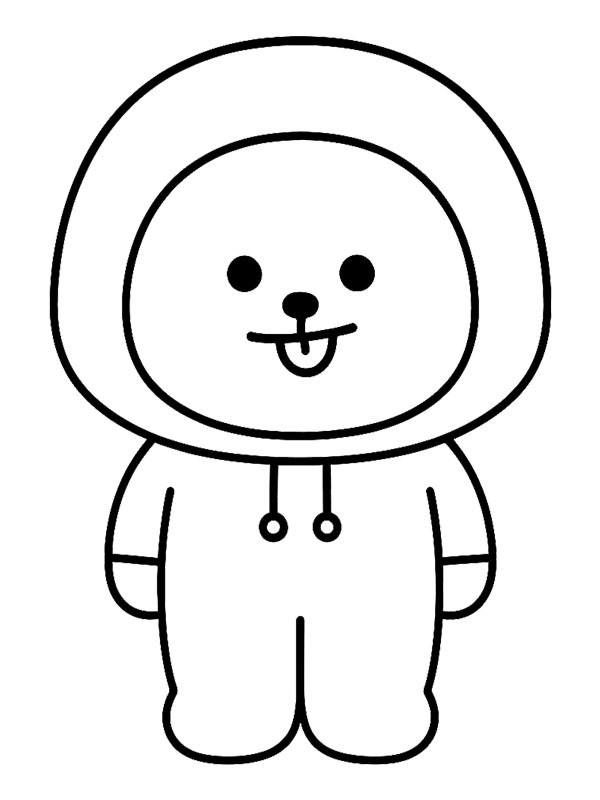 Chimmy (BT21) Ausmalbild Chimmy (BT21) Ausmalbild