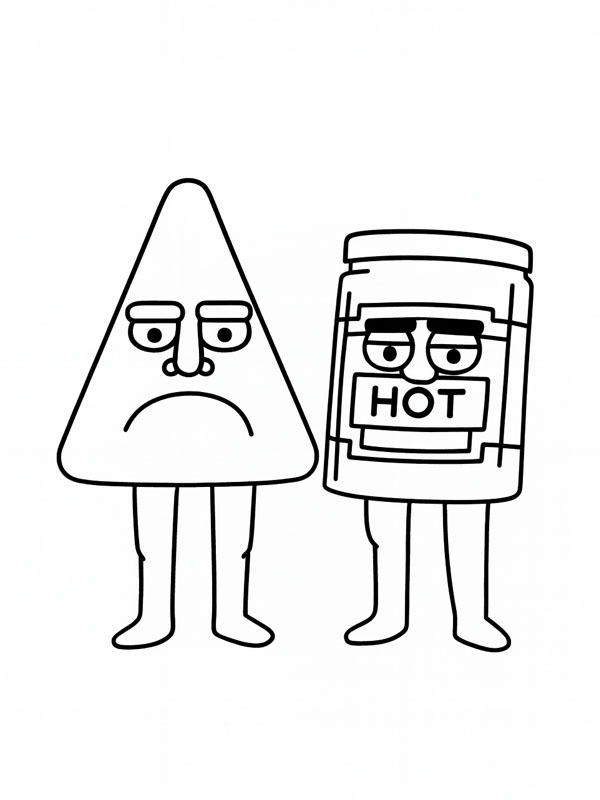 Chipso and Queso Ausmalbild Chipso and Queso Ausmalbild