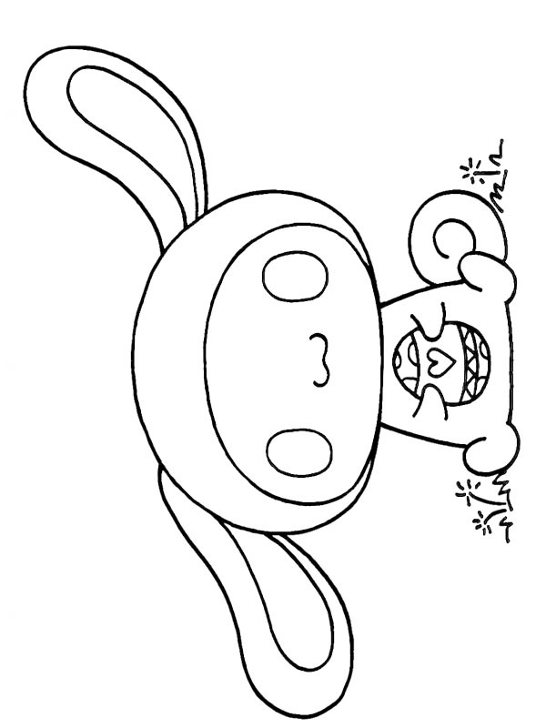 Cinnamoroll Osterhase Ausmalbild