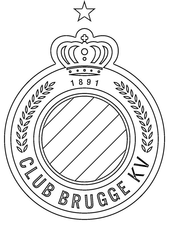 FC Brügge Ausmalbild