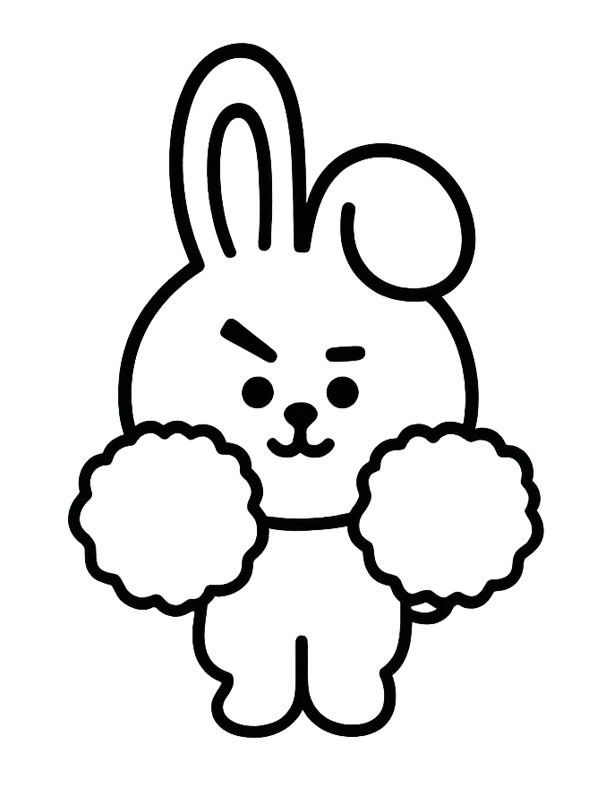 Cooky (BT21) Ausmalbild Cooky (BT21) Ausmalbild