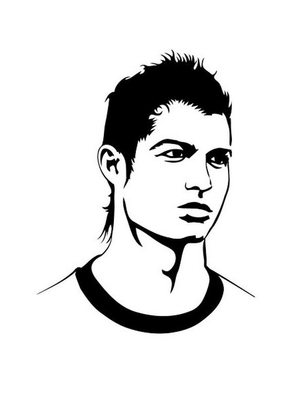 Cristiano Ronaldo Ausmalbild