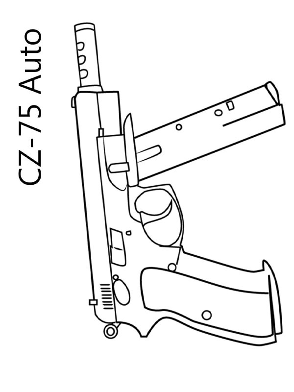 ČZ 75 Ausmalbild