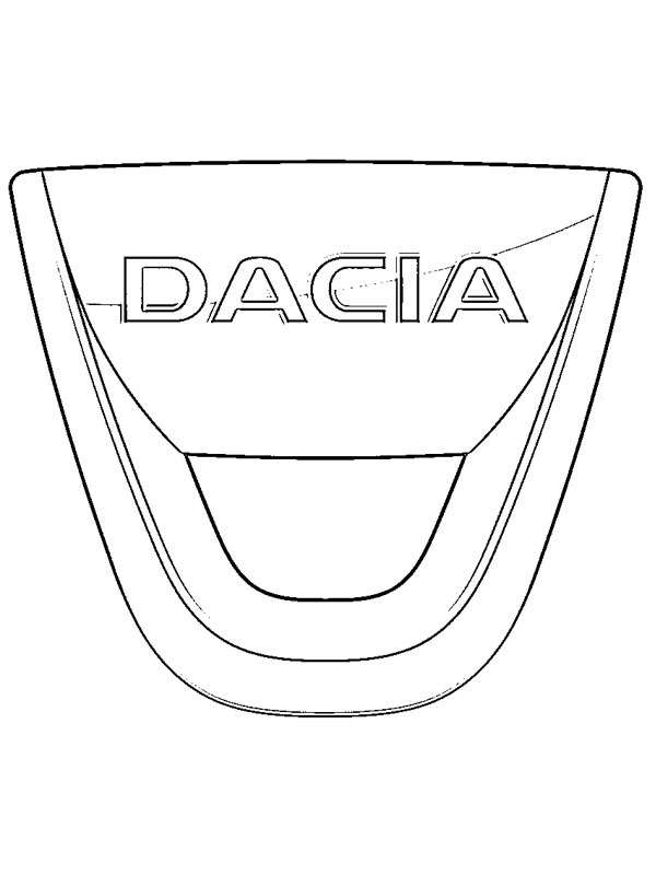 Dacia logo Ausmalbild