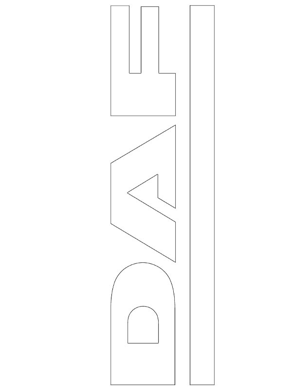 DAF Trucks logo Ausmalbild
