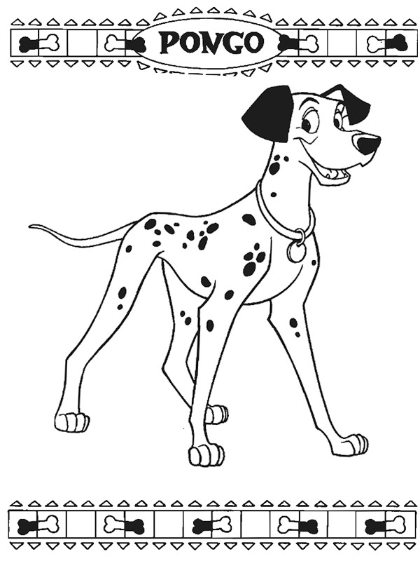 Hund Pongo Ausmalbild Hund Pongo Ausmalbild
